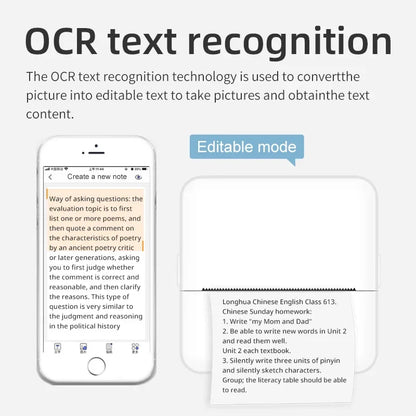 X6 mini HD Bluetooth portable Printer