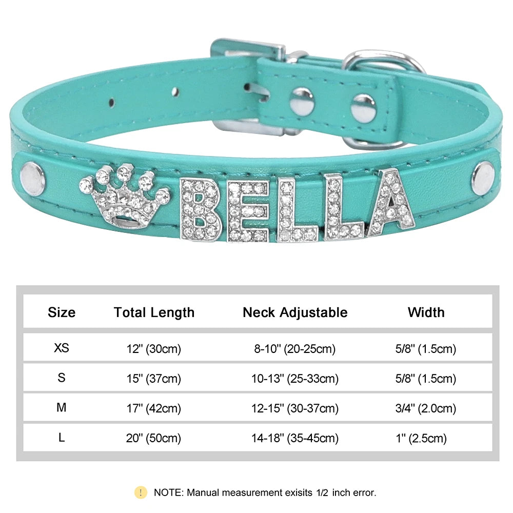 Personalized Small Dogs Chihuahua Collar Bling