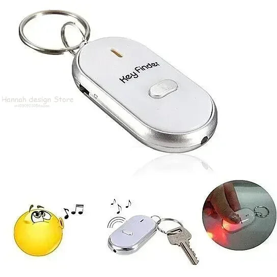 LED Flashlight with Remote Control Sound Key Chain Loss Locator