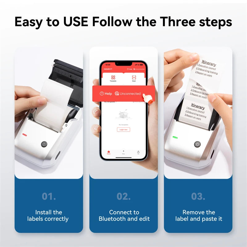 NIIMBOT B1 Portable Thermal Printer Compatible with Smartphones & PC