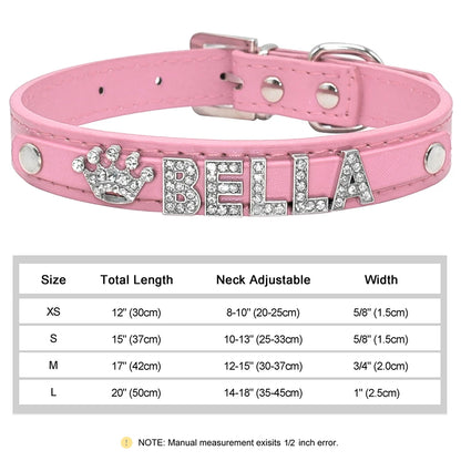 Personalized Small Dogs Chihuahua Collar Bling