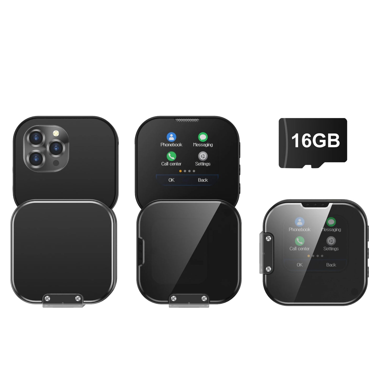 SERVO i19 Rotate Small Box Touch Mobile Phone