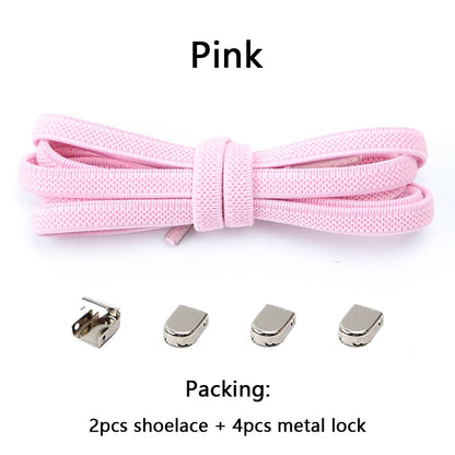 No Tie Elastic Shoe Laces One Size Fits All Adult and Kids Shoes