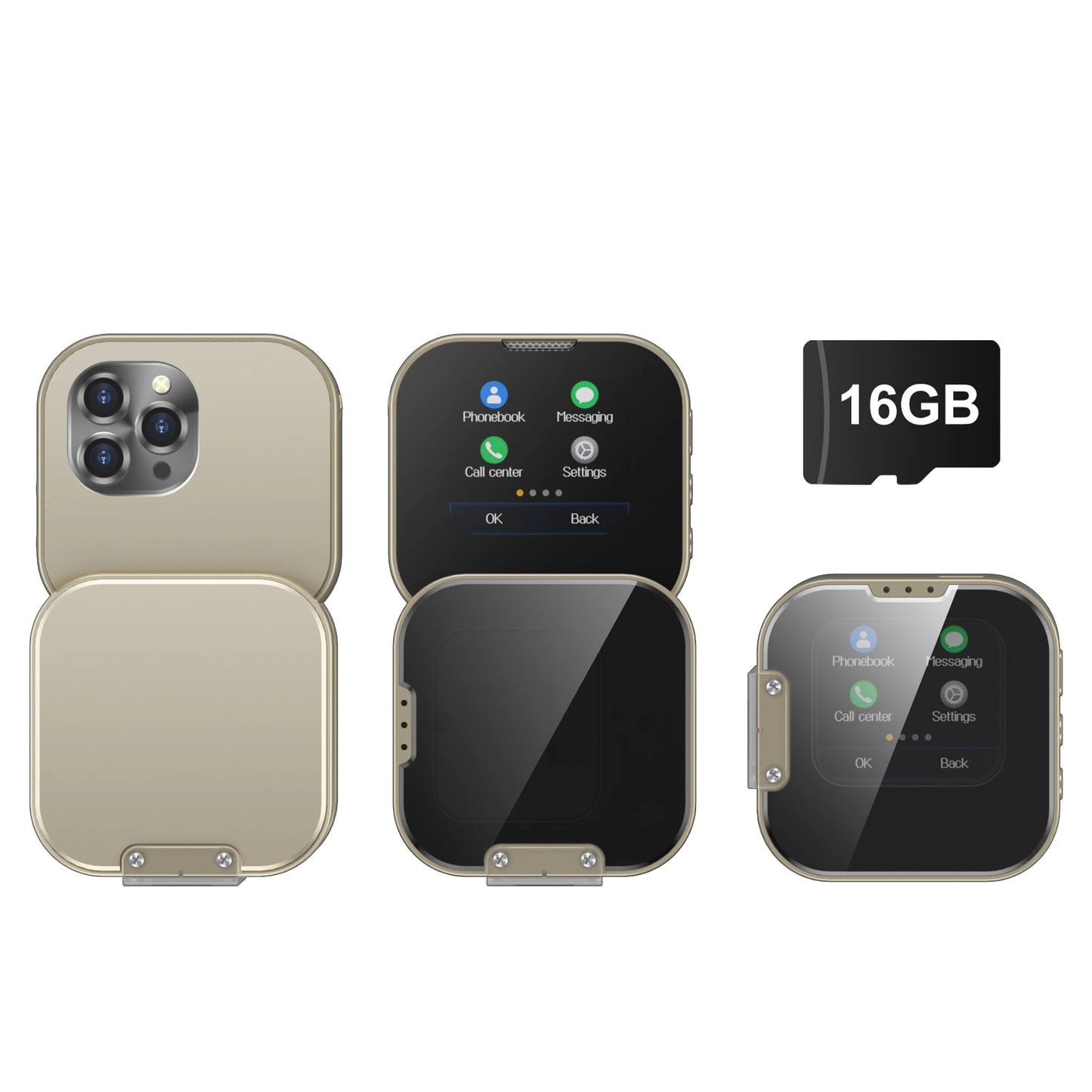 SERVO i19 Rotate Small Box Touch Mobile Phone