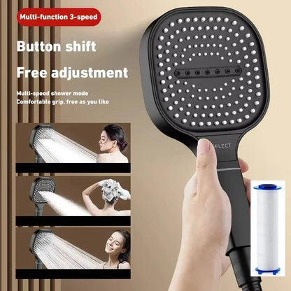 Xiaomi Large Panel Shower Head With 3 Modes Adjustable High Pressure Nozzle