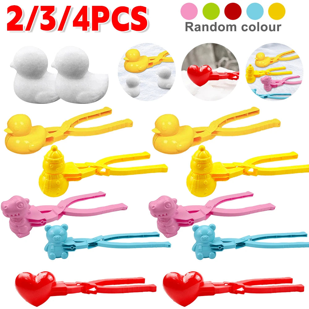 2/3/4PCS Duck Rice Mold DIY Snowball Maker Clip & Sushi Mold