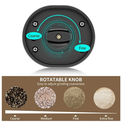 Electric Automatic Spices Grinder With LED Light