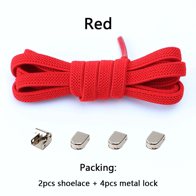 No Tie Elastic Shoe Laces One Size Fits All Adult and Kids Shoes