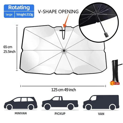 Car Sunshade Windshield Umbrella Front Summer Protection
