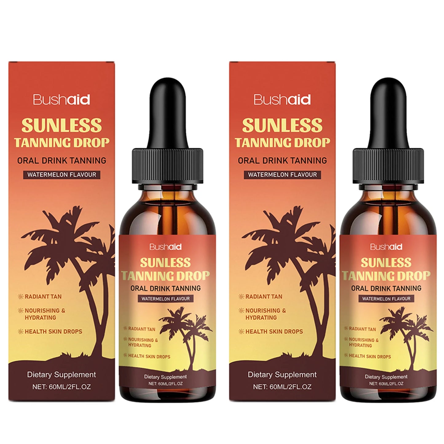 Tanning Drops Bronzer Natural Drinkable Nourishing Self Tanner