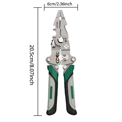Foldable wire stripper, pulley design multi-function electrician wire splitter