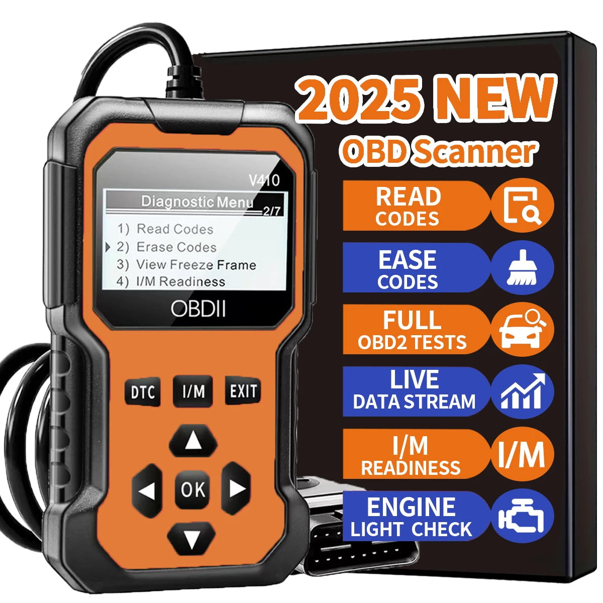 Car Obd2 Scanner Diagnostic Tool Code Reader
