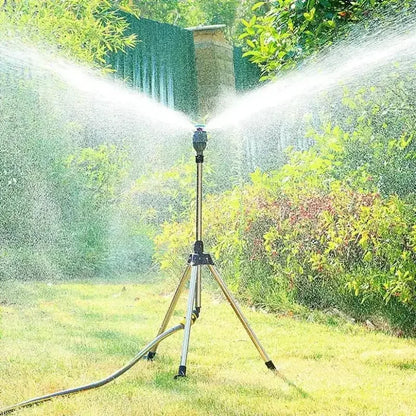 Tripod 360-Degree Garden Automatic Rotating Sprinkler Stainless Steel
