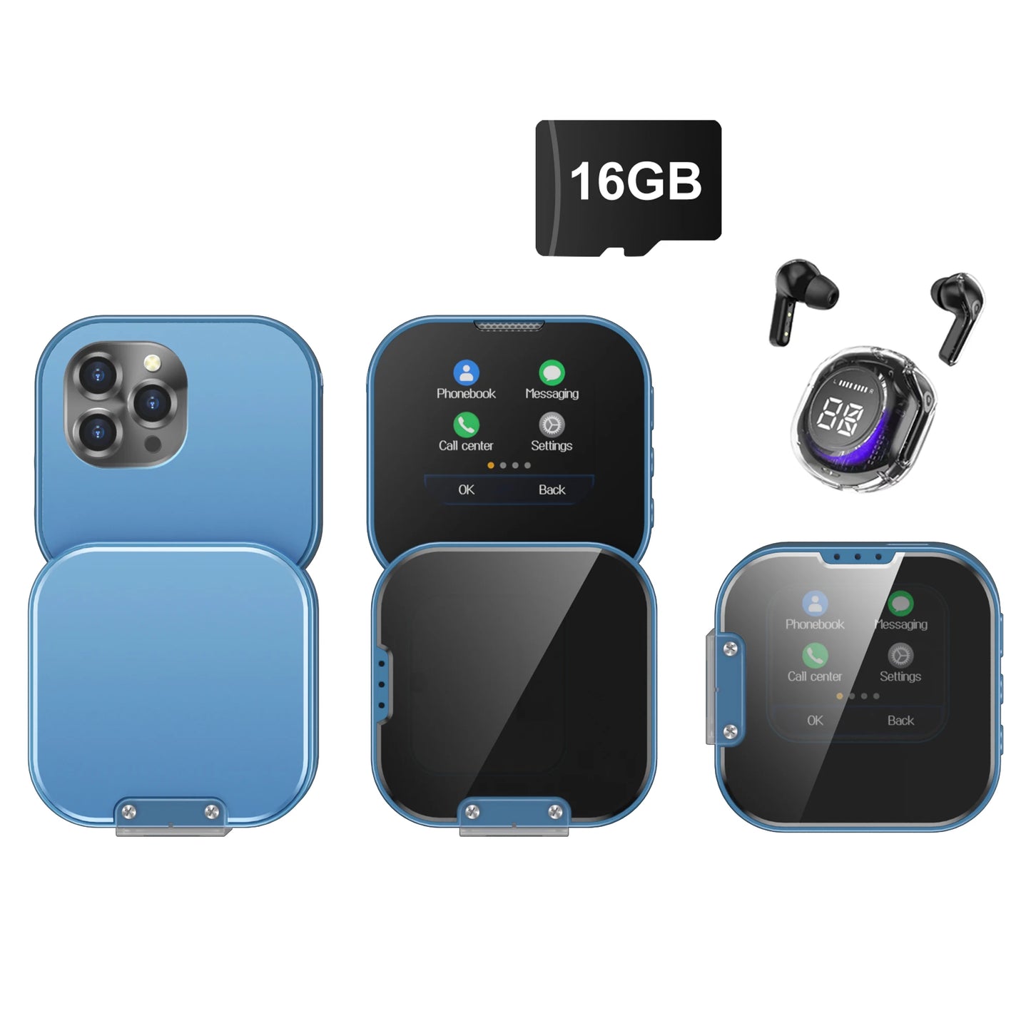 SERVO i19 Rotate Small Box Touch Mobile Phone