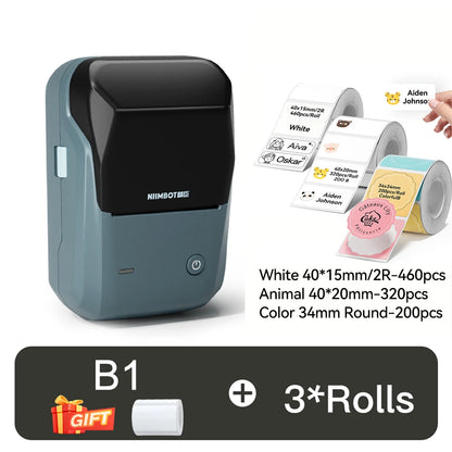 NIIMBOT B1 Portable Thermal Printer Compatible with Smartphones & PC