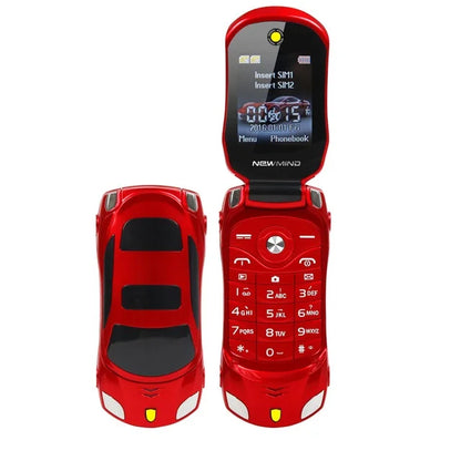 Original Newmind F15 Unlocked Flip Mobile Phone Designed as Mini Sport Car