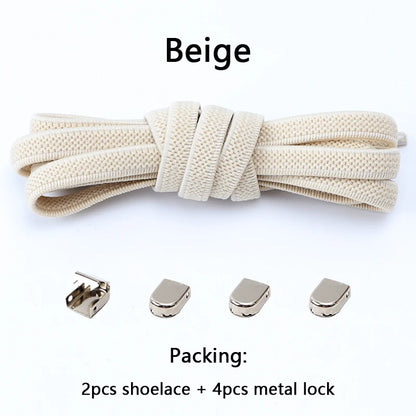 No Tie Elastic Shoe Laces One Size Fits All Adult and Kids Shoes