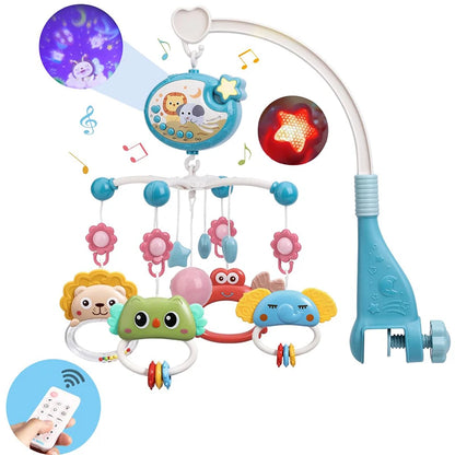 Musical Baby Crib Mobile with Lights Music Projection for Infants 0-6 Months