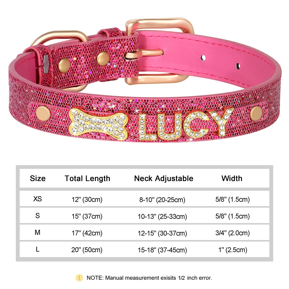 Personalized Small Dogs Chihuahua Collar Bling