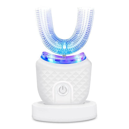 Wireless & chargeable silicone U-shaped toothbrush