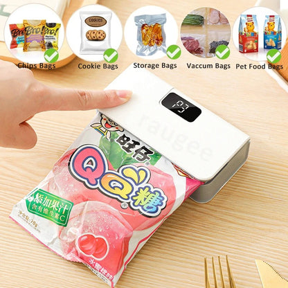 Plastic Bag Sealer Mini Heat Bag Sealing Machine Rechargeable Handheld Food Packaging Heat Sealer Thermal Bags Sealing Machine