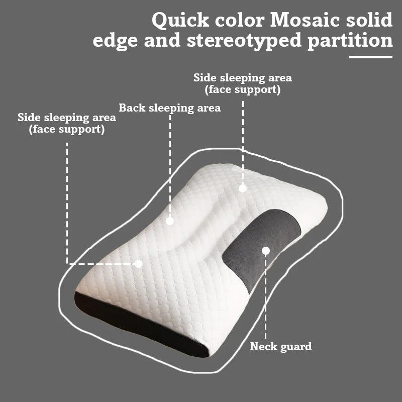 Soft Adjustable Ergonomic Knitted Orthopedic Contour Support Pillow