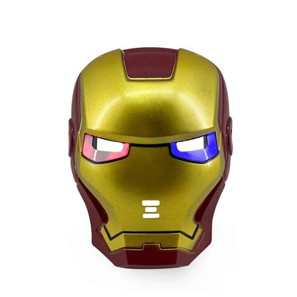 Disney Anime Spider-Man LED Light Mask Cool Cartoon Iron Man Captain America Costume Party Stage Performance Prop Children Gift