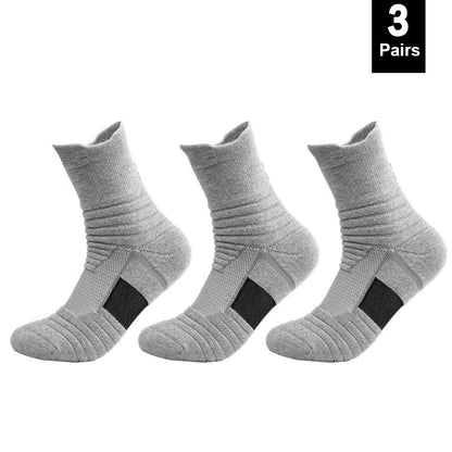 1/3 Pairs Anti-slip Football Socks Men