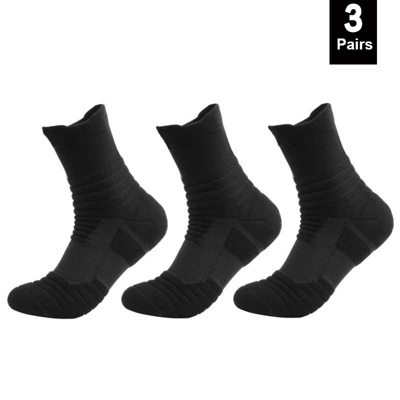 1/3 Pairs Anti-slip Football Socks Men